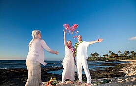 Heiraten am Strand von Big Island Hawaii
